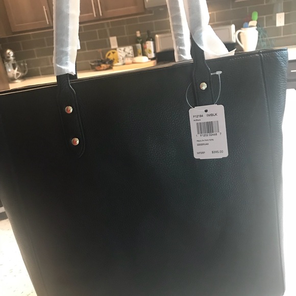 Coach Handbags - Coach purse. new black pebble leather tote.